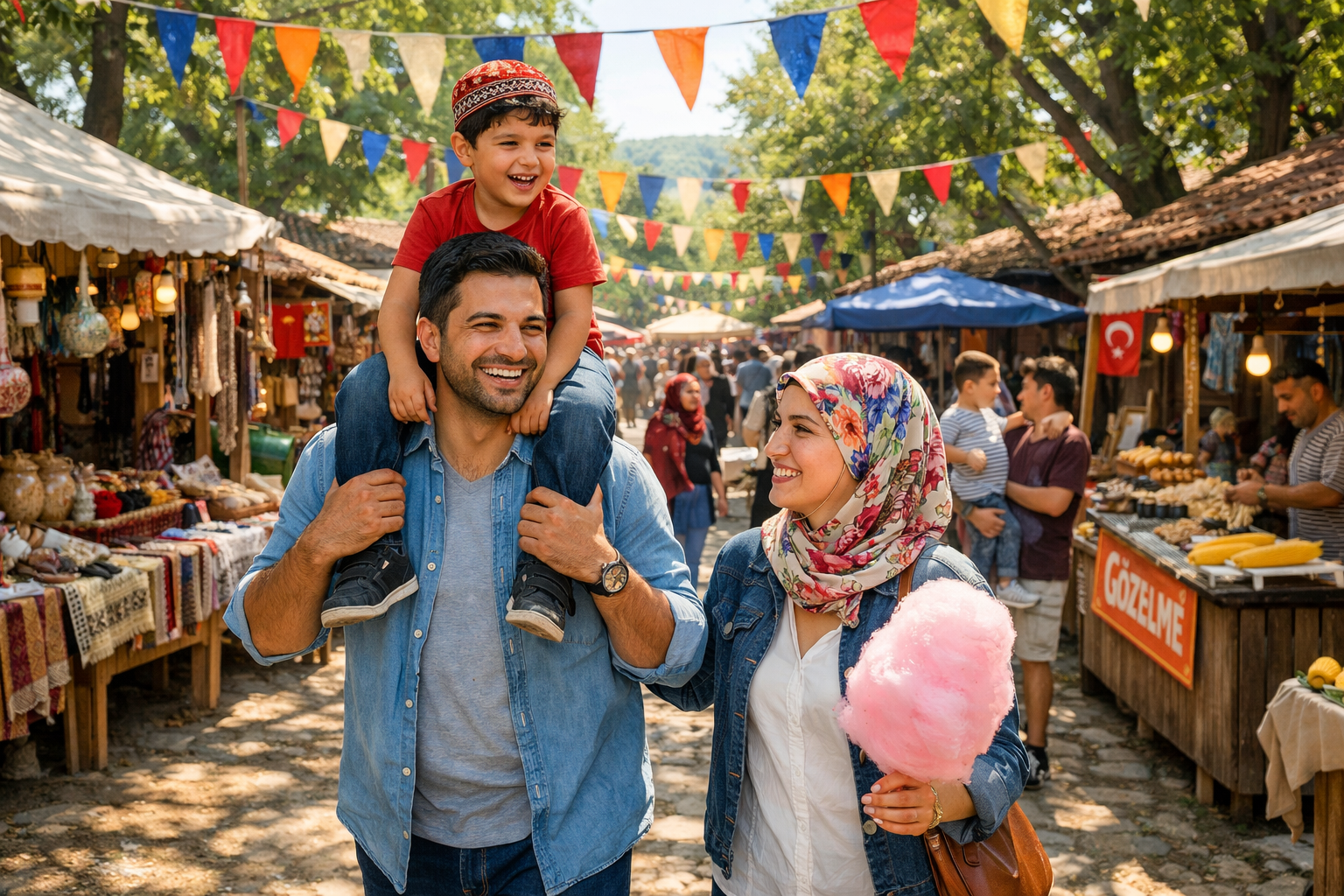 Aile ile senlik alaninda vakit gecirme