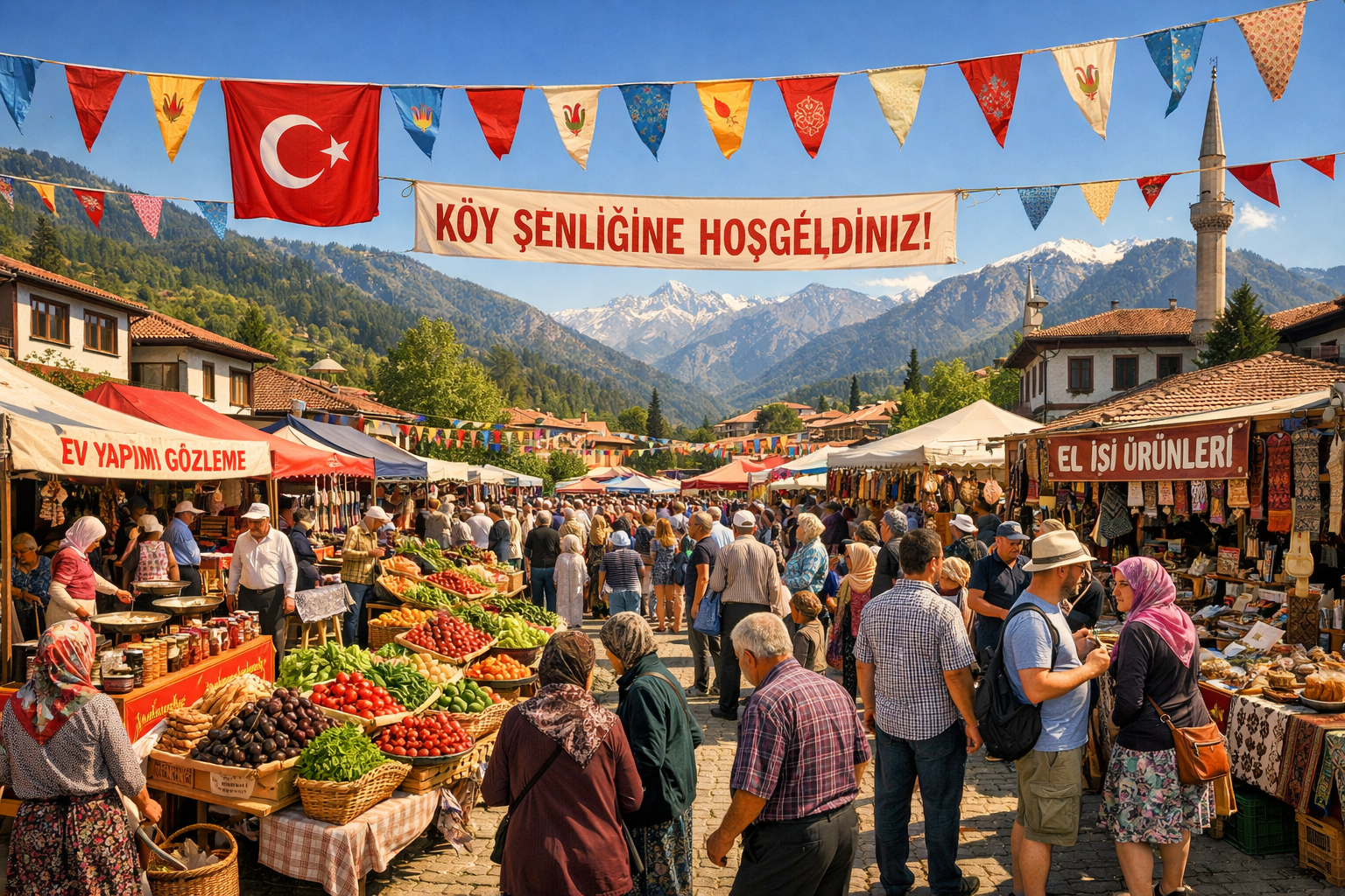 Turkiye'de bir yerel senlik alaninin genel gorunumu